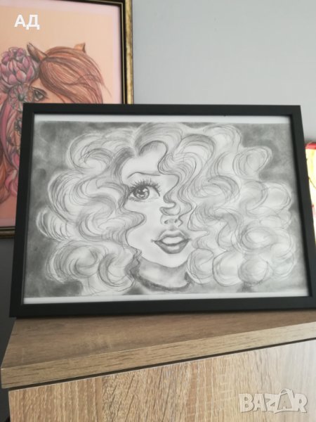 Картина "Curly hear" , снимка 1