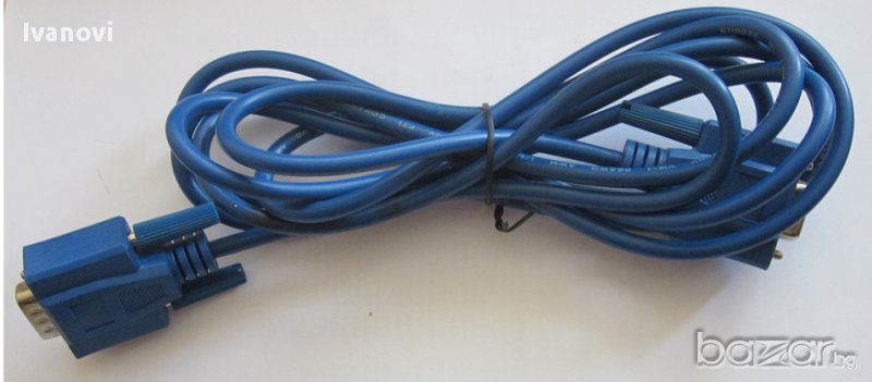 Кабел RS232 (D-SUB 9) женски - мъжки, удължаващ, 2.5m, снимка 1