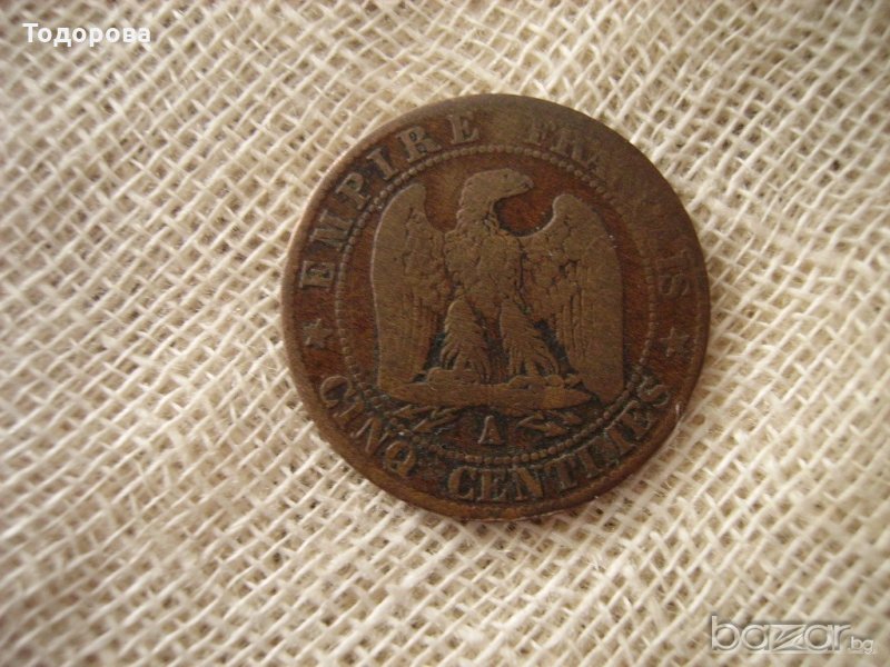 1 сентимес 1854 А, снимка 1