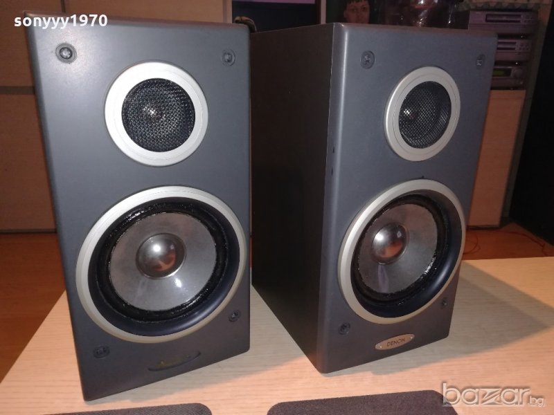 ПОРЪЧАНИ-denon 2бр тонколони-внос швеицария-34х23х17см, снимка 1