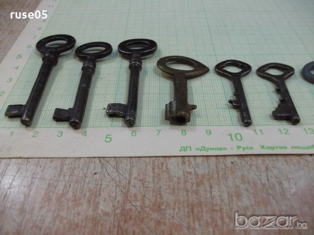 Лот от 13 бр. стари ключета за ключалки, снимка 4 - Други ценни предмети - 19956108