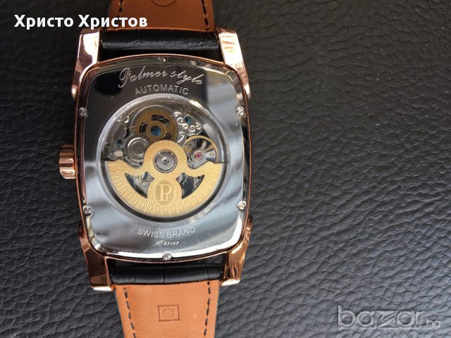 Мъжки  часовник PARMIGIANI "розово злато" реплика клас ААА, снимка 3 - Мъжки - 17079602