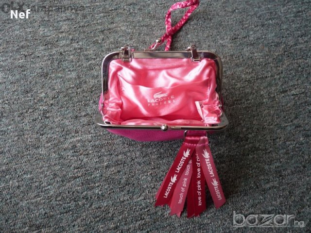 Нова чанта, портмоне Lacoste Touch of pink, оригинал, снимка 2 - Чанти - 11335184