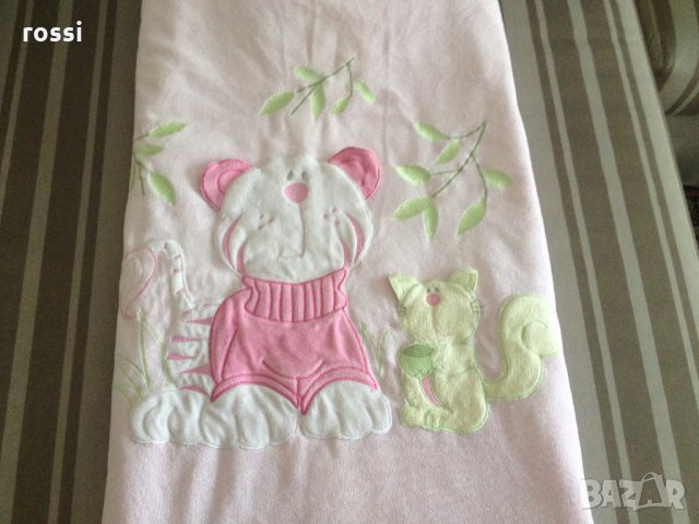 "AZIZ bebe" Бебешко одеяло порт бебе с апликации за момиченце, снимка 2 - Спално бельо и завивки - 24160546