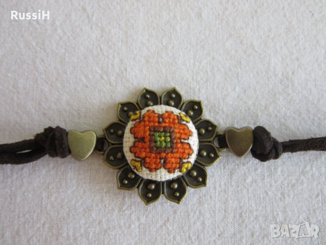 Промоция-Ръчно бродирани бижута с българска шевица, снимка 5 - Бижутерийни комплекти - 24491348