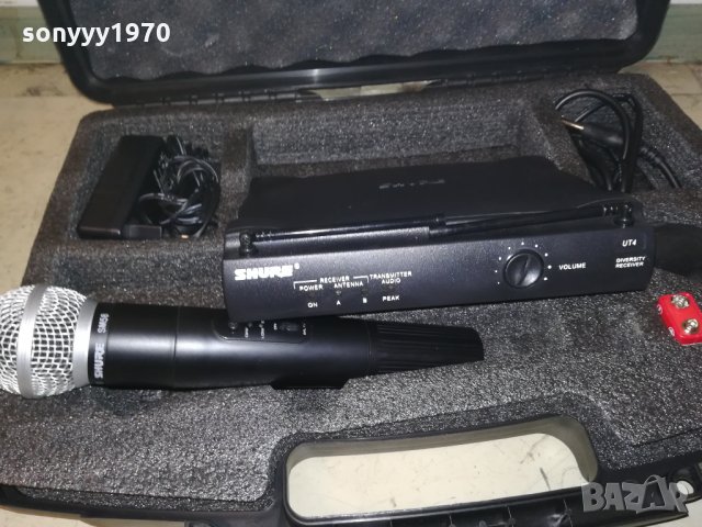 shure САМО ПРИЕМНИК С КУФАР-внос швеицария, снимка 6 - Микрофони - 22519839