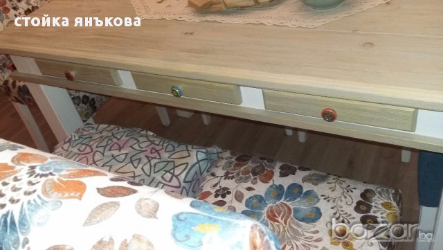 продавам трапезна маса, масив Каза арт, снимка 6 - Маси - 16853651