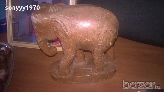 дървен слон-за колекция, снимка 4 - Антикварни и старинни предмети - 19743302