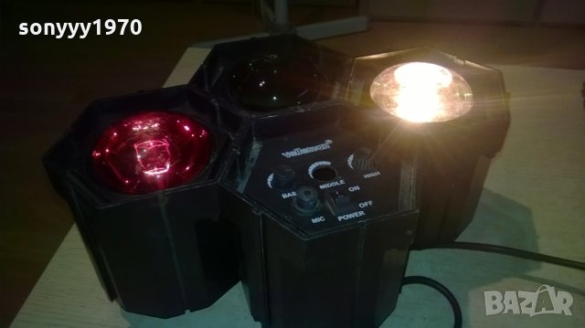 SOLD OUT-velleman-disco light with microfhone-внос франция-M35х24х13см, снимка 8 - Други - 26193964