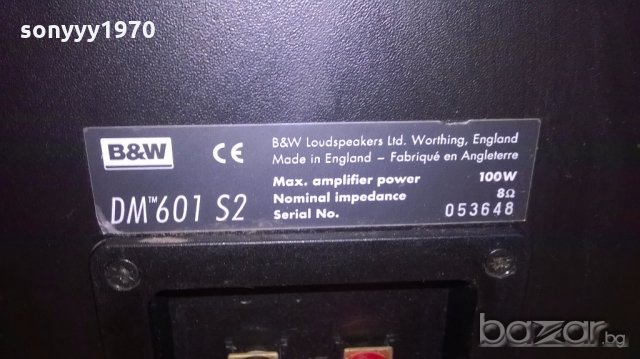 b&w dm 601 s2-made in england-2х100w/8ohm-внос англия, снимка 15 - Тонколони - 19305731