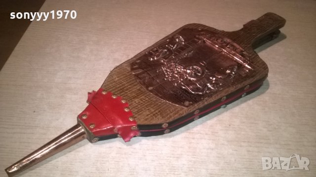 АНТИК-духало за камина-55х18см-внос швеицария, снимка 6 - Колекции - 26177962