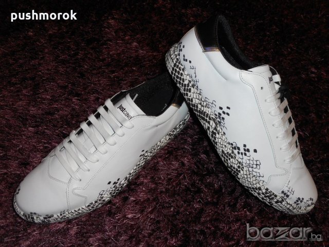 Just Cavalli Men's Faded Snake Print Sneakers, снимка 8 - Маратонки - 20194928