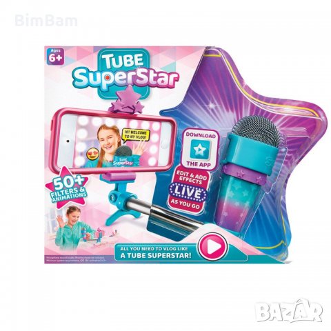 Микрофон със селфи стик TUBE SUPERSTAR, снимка 6 - Музикални играчки - 23443332