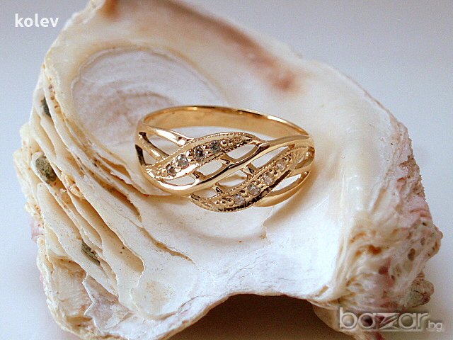 златен пръстен - ЙОХАНА - 2.63 грама, размер №57, снимка 1 - Пръстени - 19298246