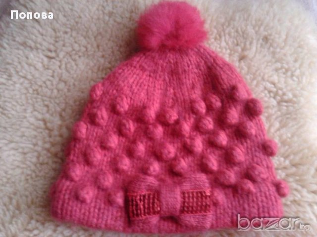  Уникален лот с есресвен косъм помпон, снимка 4 - Шапки - 16477955