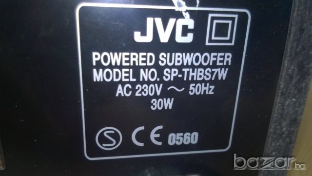 jvc sp-thbs7w-220v/30w-powered subwoofer-внос швеицария, снимка 8 - Тонколони - 8212176
