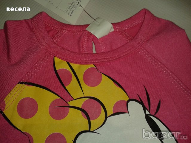 Детска блуза за момиче с дълъг ръкав, цвят циклама, снимка 3 - Бебешки блузки - 9871357