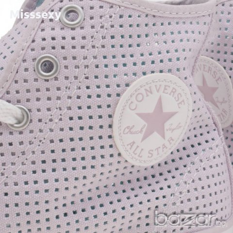 ПРОМО 🍊 CONVERSE ALL STAR 🍊 Дамски кецове SUMMER PALE LILAC 38 номер нови с кутия, снимка 9 - Кецове - 17513669