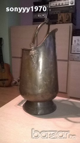 Огромна ретро кана с дървени дръжки-55х30см-внос швеицария, снимка 6 - Антикварни и старинни предмети - 17620423