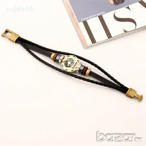 Кожени гривни-Зодиак, снимка 6 - Гривни - 16481259