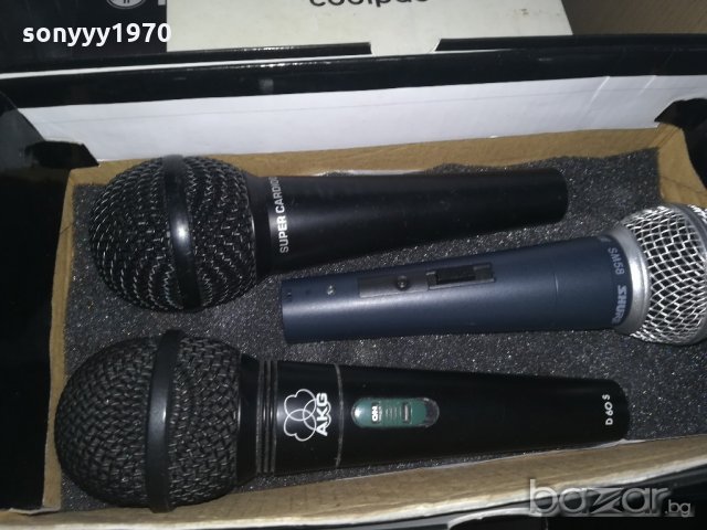 shure akg behringer-маркови микрофони-внос швеицария, снимка 1 - Микрофони - 20426717