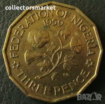 3 пенса 1959, Нигерия