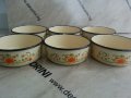 Сервиз метални емайлирани  купи, снимка 6