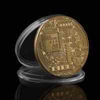 Bitcoin Биткойн колекционерска позлатена монета Промоция, снимка 3 - Подаръци за рожден ден - 20013523