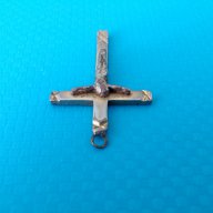 стар християнски кръст разпятие медальон , снимка 3 - Колиета, медальони, синджири - 15264568