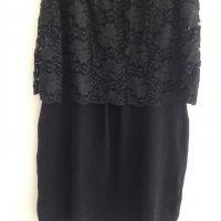 Нова черна рокля с дантела, снимка 5 - Рокли - 22678551