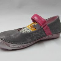 Детски обувки D.D.step естествена кожа сиво/розово 31/36, снимка 3 - Детски сандали и чехли - 21089105