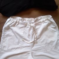 Бял летен панталон с черна туника, снимка 4 - Панталони - 25589641