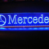Светеща LED Гравирана Табела Мерцедес/mercedes С Лого-24v, снимка 5 - Аксесоари и консумативи - 12099267
