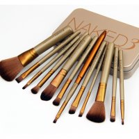 Професионален комплект от 12 четки за грим NAKED3 Urban Decay, снимка 2 - Козметика за лице - 23816433