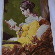 Вилеров гоблен -момичето с книгата, снимка 1 - Гоблени - 7344587
