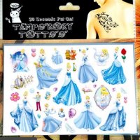5 вида принцеси Ариел Белл Пепеляшка Снежанка Рапунцел Аврора татос татуировка временна детска Tatto, снимка 4 - Други - 24186365