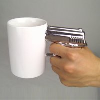 Керамична чаша за чай с дръжка пистолет чаша за подарък за мъж, снимка 6 - Чаши - 23835380