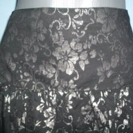 Зашеметяваща дизайнерска пола "Units" в сребрист флорален принт, снимка 2 - Поли - 14585414