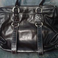 Голяма дамска чанта естествена кожа, снимка 1 - Чанти - 13170510