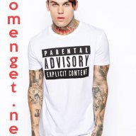 Ново! Мъжка тениска тениска PARENTAL ADVISORY! Бъди различна, поръчай модел С Твоя Снимка!, снимка 2 - Тениски - 15866907