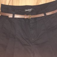 STRADIVARIUS  дамски панталон оригинал, size 36, висока талия, с басти, черен цвят, много запазен, снимка 2 - Панталони - 11049638