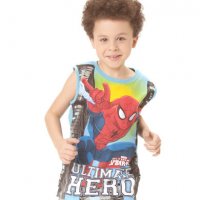 Нова цена! Детски потник Spiderman за 5, 6, 8 и 10 г., снимка 2 - Детски тениски и потници - 25869547