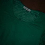 Зелена блуза с дантелен гръб , снимка 7 - Тениски - 18565692