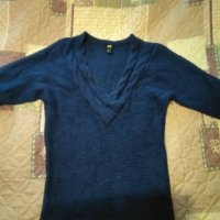 Пуловер H&M в тъмно синьо. Намаление!, снимка 1 - Блузи с дълъг ръкав и пуловери - 23656570