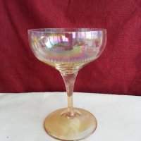 Ретро стъклени чаши за вино кана и чаши перлени и гравирани , снимка 14 - Антикварни и старинни предмети - 20343831