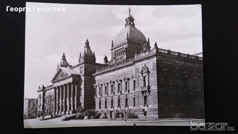 Стара антикварна картичка на Райхстага или музея на Георги Димитров , гр.Лайпциг, снимка 1