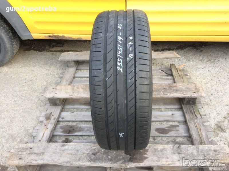  235/45/19 Континентал СпортКонтакт 2013г! 5,5мм! ЕДИНИЧКА! , снимка 1