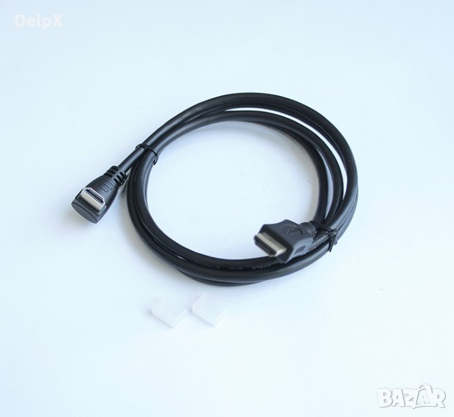 Кабел HDMI(м) ъглов 1,5m, снимка 1