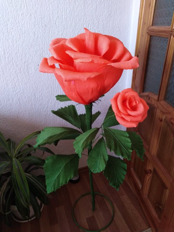 Гигантски рози от хартия в Изкуствени цветя в гр. Рудозем - ID25247297 —  Bazar.bg