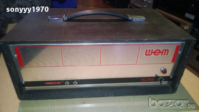 wem sl 100 amplifier-watkins electronic music ltd london england, снимка 4 - Ресийвъри, усилватели, смесителни пултове - 9352791